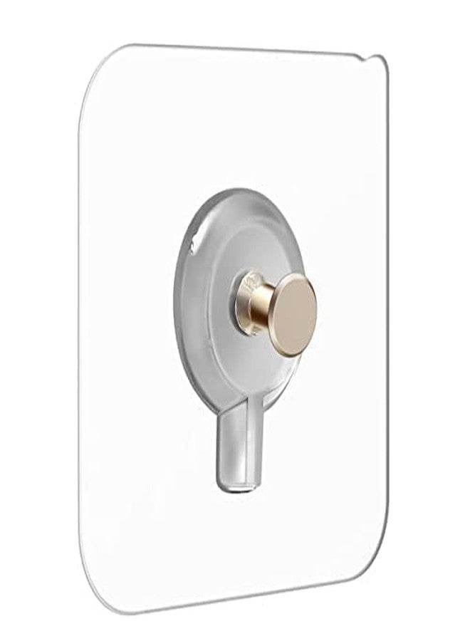 XML Wall Hooks Hanger for Hanging Clothes Strong Self Adhesive Magic Sticker Home Kitchen Bathroom Bedroom Door Organizers Accessories Items (TRANSPARENT-5-SCREW-HOOK) - Image 1